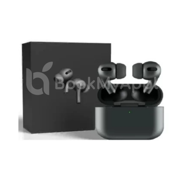 AirPods Pro Black Best Quality Earbuds with MagSafe Charging Box ( With Warranty ) & Free Pouch BookMyApple